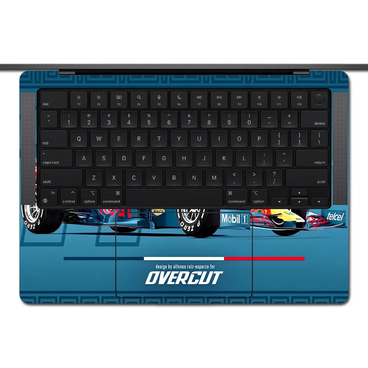 MacBook Laptop Skin - F1 Red Bull Neon Style Race Car