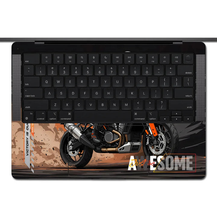 MacBook Laptop Skin - Harley Davidson American Flag Eagle