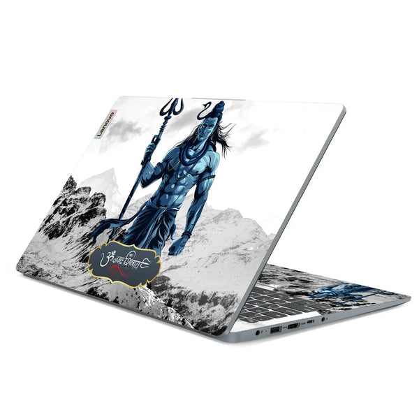 3D Embossed Laptop Skin - Lord Shiva Divine Art