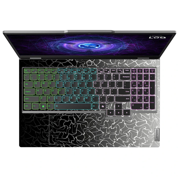 3M Material Textured Embossed Laptop Skin - Minimalist Grey Soft Gradient Texture