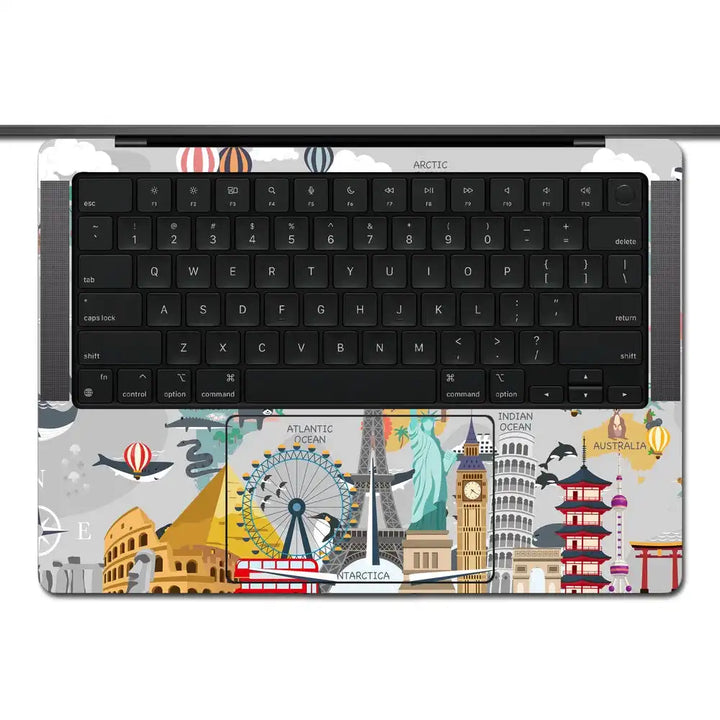 MacBook Laptop Skin - Travel Around the World