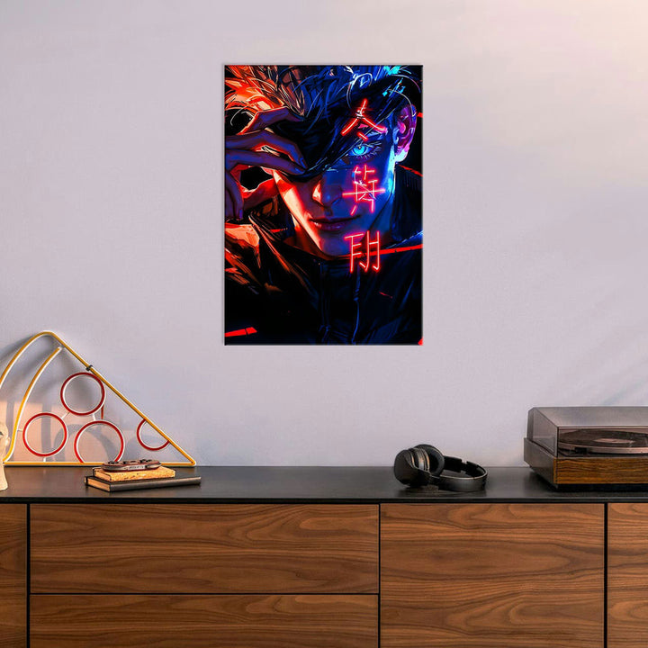 High-Quality Metal Posters - Anime Satoru Gojo SG06 | Vibrant Colors ...