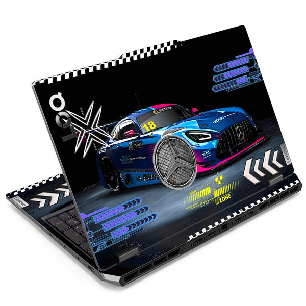 3D Embossed Laptop Skin - AMG GT Racing Car