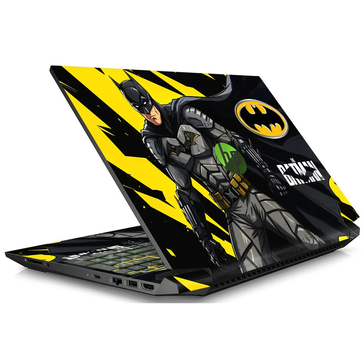 3M Material Textured Embossed Laptop Skin - The Batman Yellow Slash Art