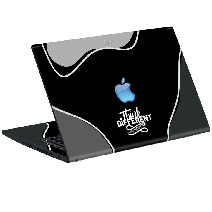 3M Material Textured Embossed Laptop Skin - Apple Blue Logo Think Different