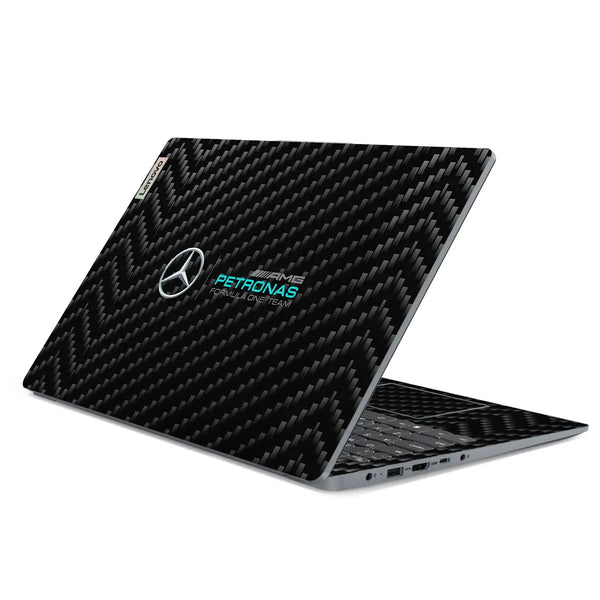 3M Material Textured Embossed Laptop Skin - Mercedes F1 Carbon Fiber Texture