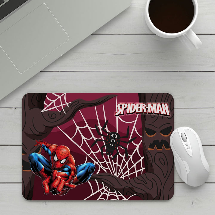 Mouse Pad - Spiderman Hanging on Web