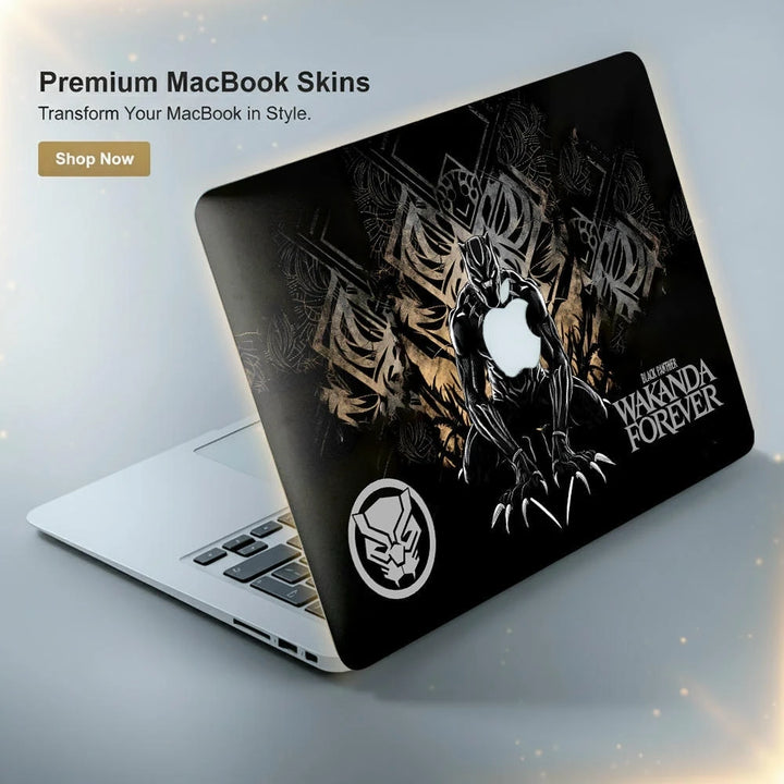 MacBook Laptop Skin - Wakanda Forever Panther Artwork