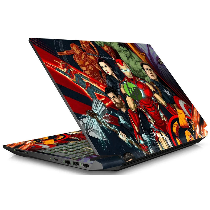 3D Embossed Laptop Skin - Iron Man & Avengers Art