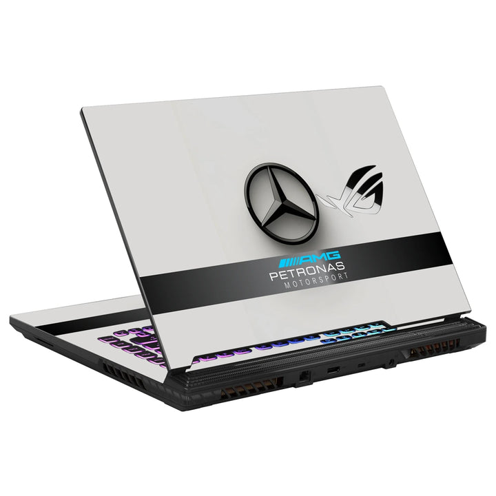 3M Material Textured Embossed Laptop Skin - Mercedes AMG Petronas F1 Emblem