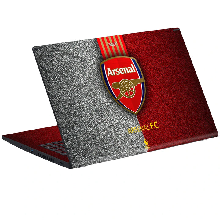 3M Material Textured Embossed Laptop Skin - Arsenal FC Split Leather Crest
