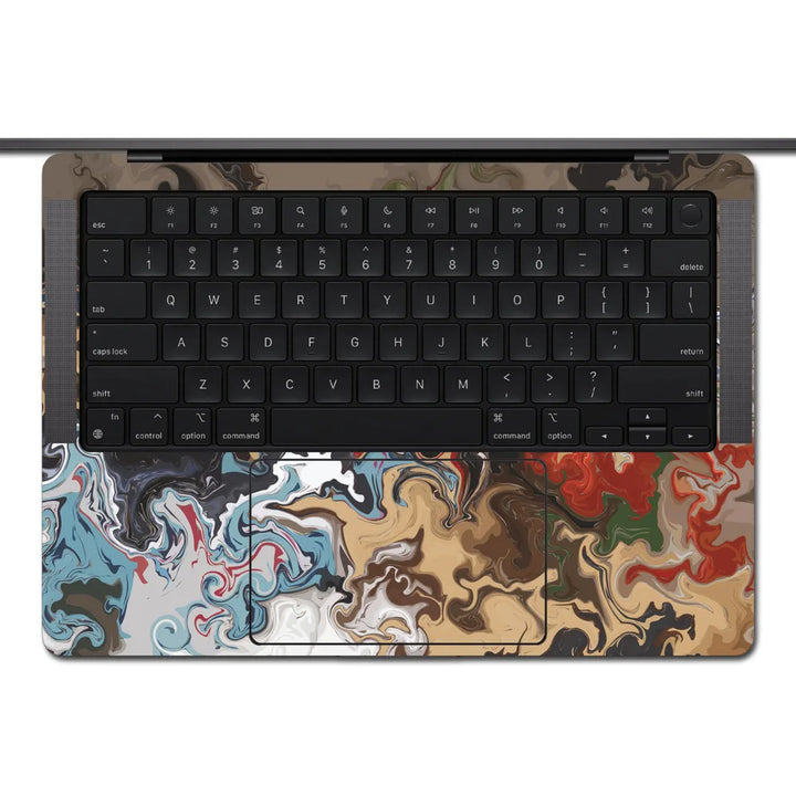 MacBook Laptop Skin - Earth Tone Marbling Abstract