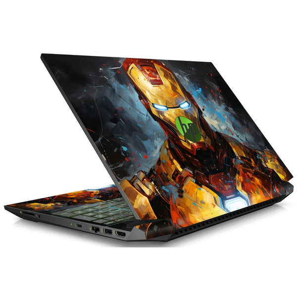 HP Laptop Skin - Iron Man Brush Stroke Art
