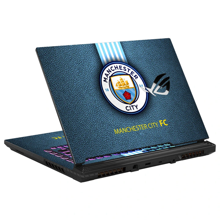 3M Material Textured Embossed Laptop Skin - Man City Modern Navy Crest