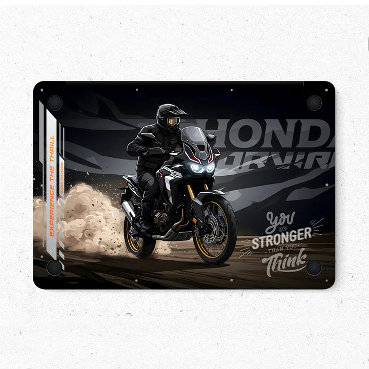 MacBook Laptop Skin - Shadow Rider Minimalist Motorcycle Art