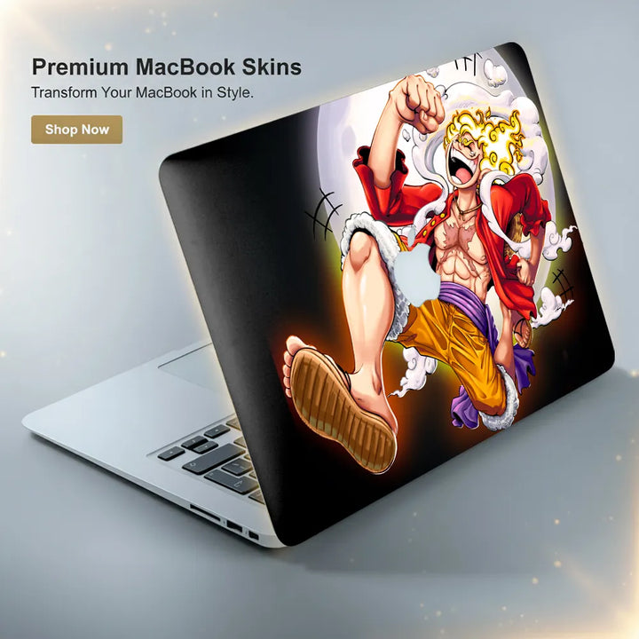 MacBook Laptop Skin - Luffy Gear Five Run