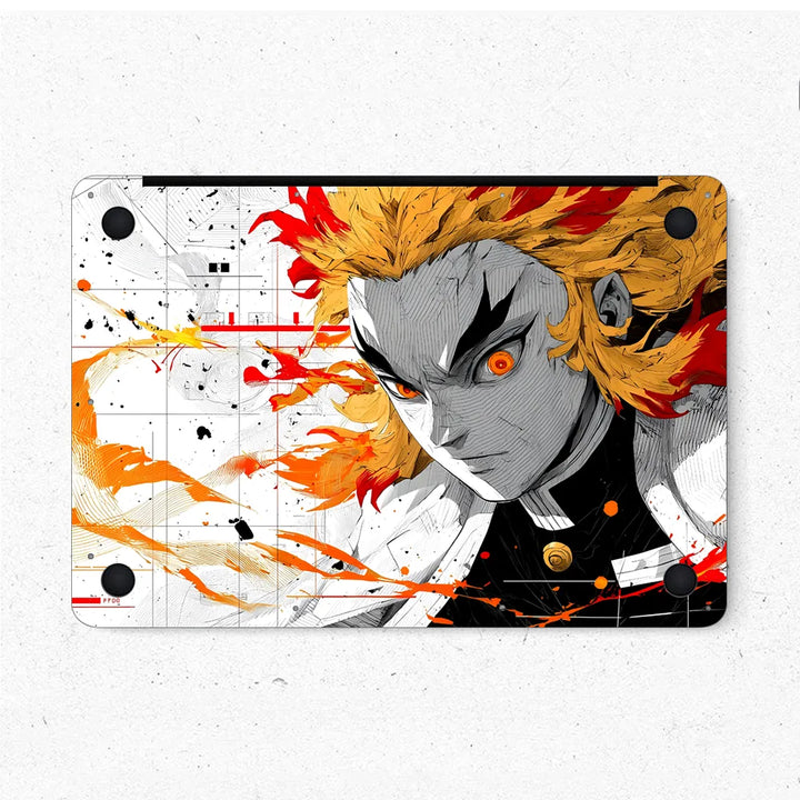 MacBook Laptop Skin - Demon Slayer Rengoku Flame Hashira