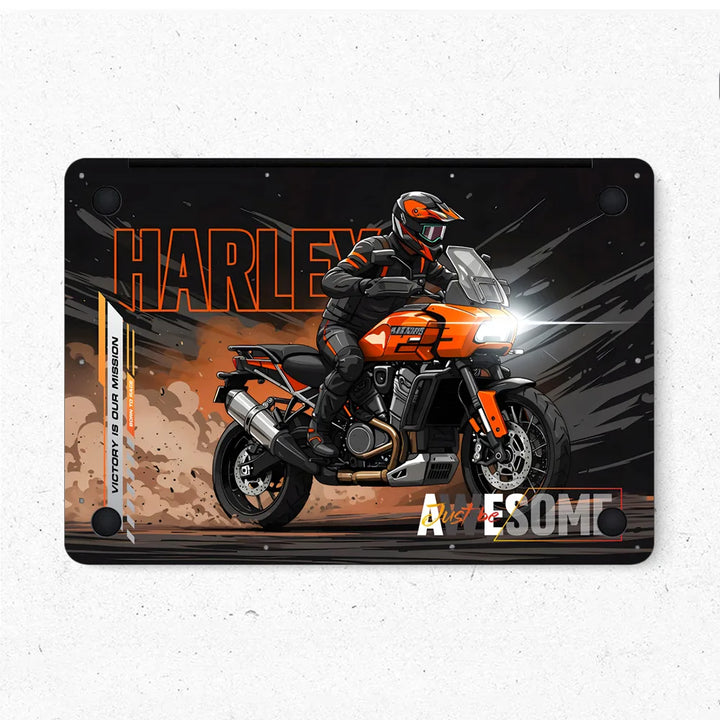 MacBook Laptop Skin - Harley Davidson American Flag Eagle