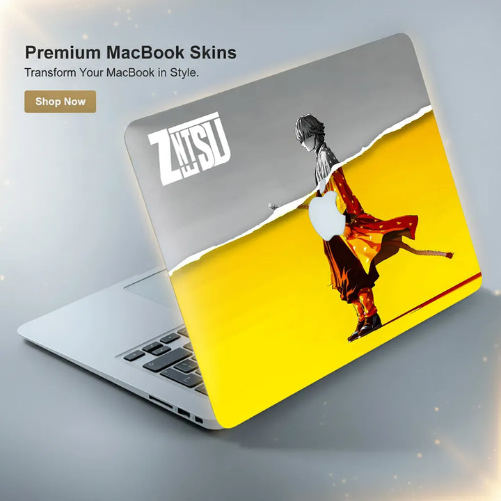 MacBook Laptop Skin - Zenitsu Thunder Slayer