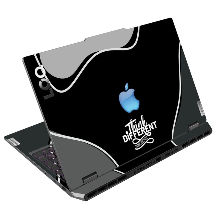 3M Material Textured Embossed Laptop Skin - Apple Blue Logo Think Different