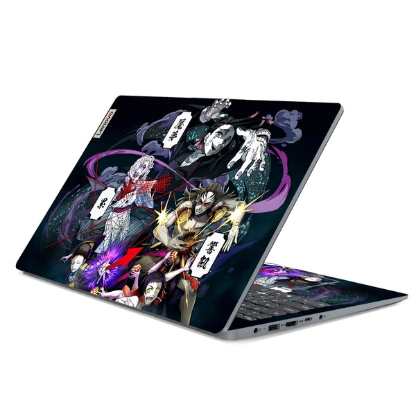 3M Material Textured Embossed Laptop Skin - Demon Slayer Upper Rank Demon Vortex