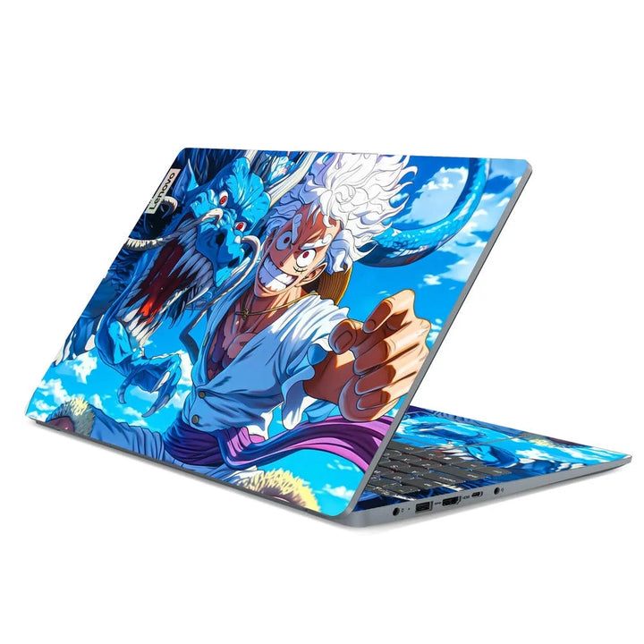 3D Embossed Laptop Skin - Luffy Dragon Art