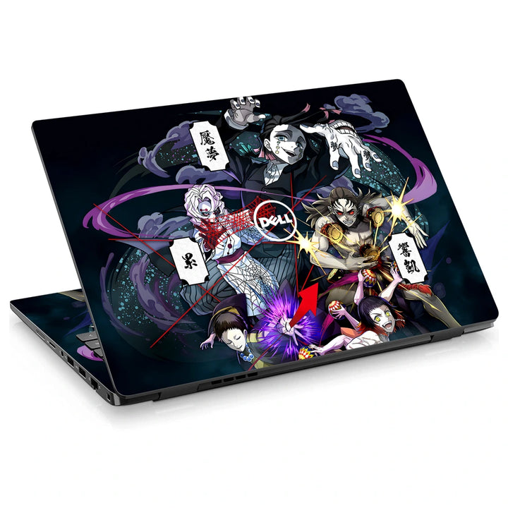 3M Material Textured Embossed Laptop Skin - Demon Slayer Upper Rank Demon Vortex