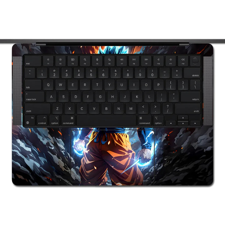 MacBook Laptop Skin - Dragon Ball Goku Super Saiyan Fire