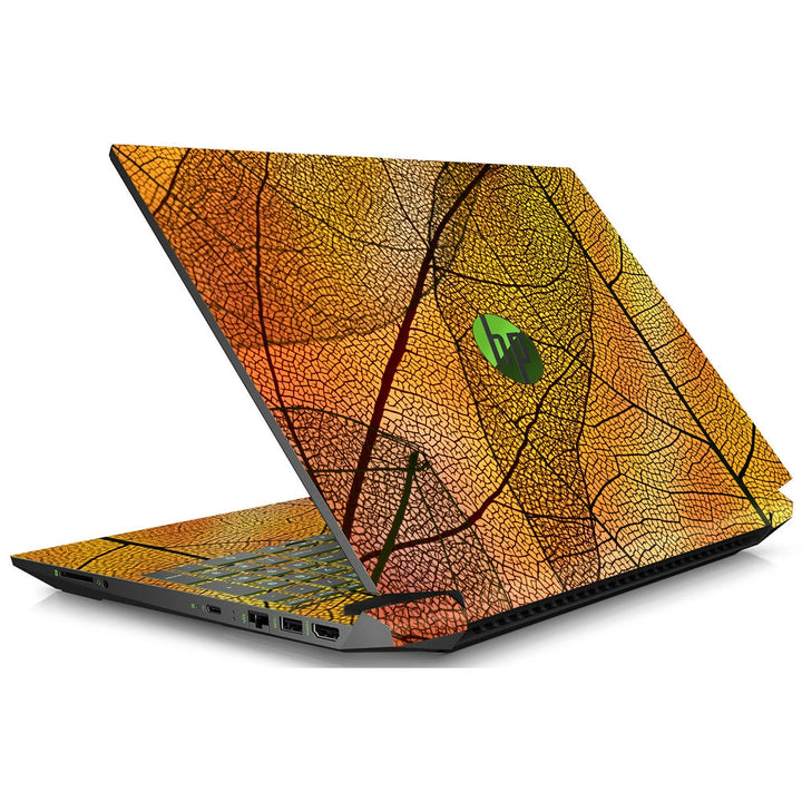 Shop Golden and Orange Web Art Laptop Skin for HP | Buy Online Now ...