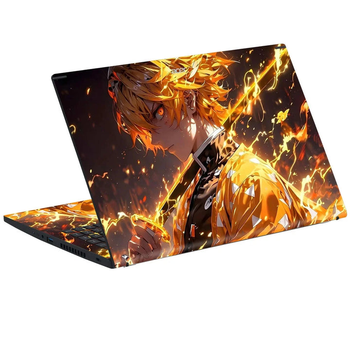 3D Embossed Laptop Skin - Zenitsu Agatsuma