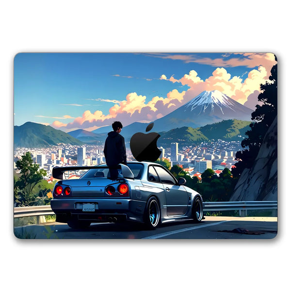 MacBook Laptop Skin - Nissan R34 Skyline Mt Fuji