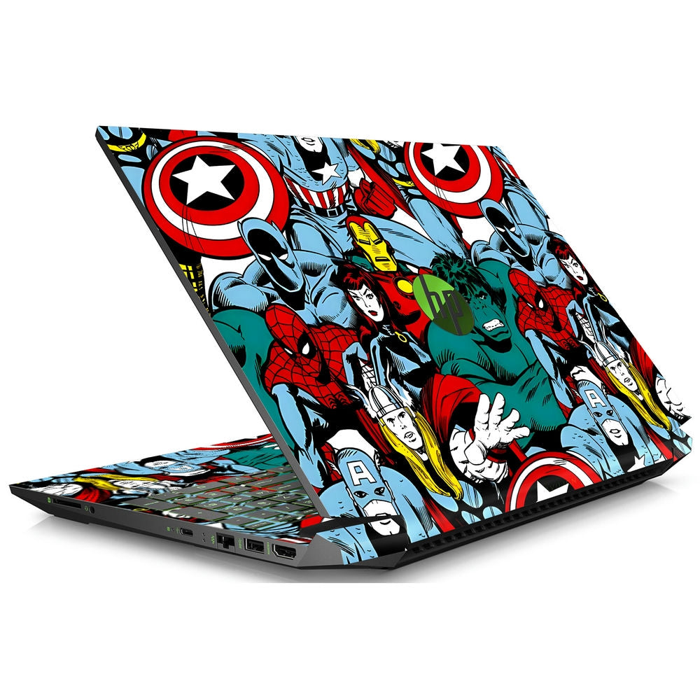Shop Marvel Team-up Heroes Laptop Skin for HP | Buy Online Now ...