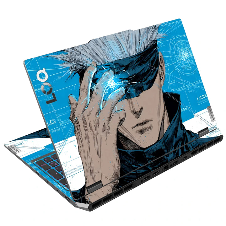 Gojo Jk Computer Jujutsu Kaisen Gojo Satoru Pop Art Laptop Skin | 3D Embossed 3M Vinyl ...