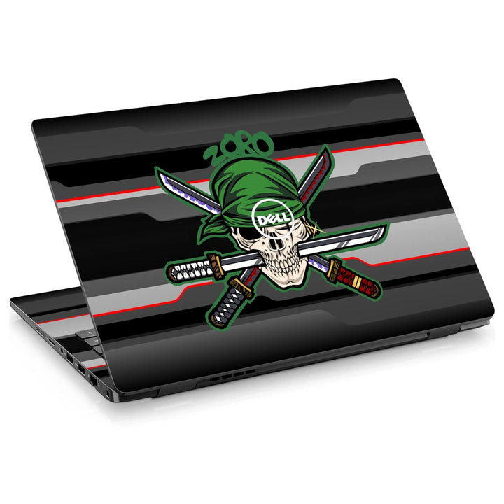 3M Material Textured Embossed Laptop Skin - Pirate Skull and Crossed Swords