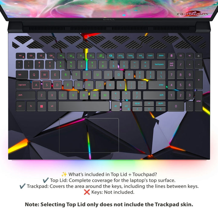 Dell Laptop Skin - Holographic Triangles