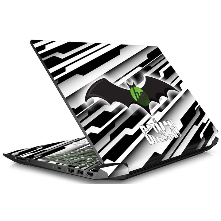 3M Material Textured Embossed Laptop Skin - Batman Logo Monochrome Abstract