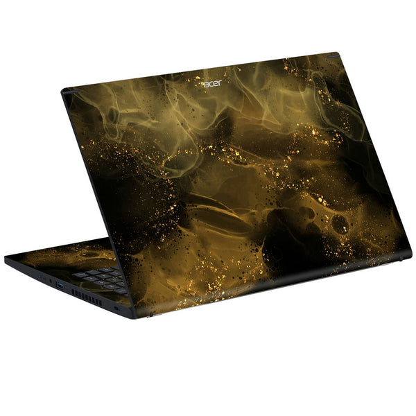 Acer Laptop Skin - Golden Abstract Liquid