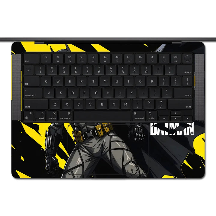 MacBook Laptop Skin - The Batman Yellow Slash Art