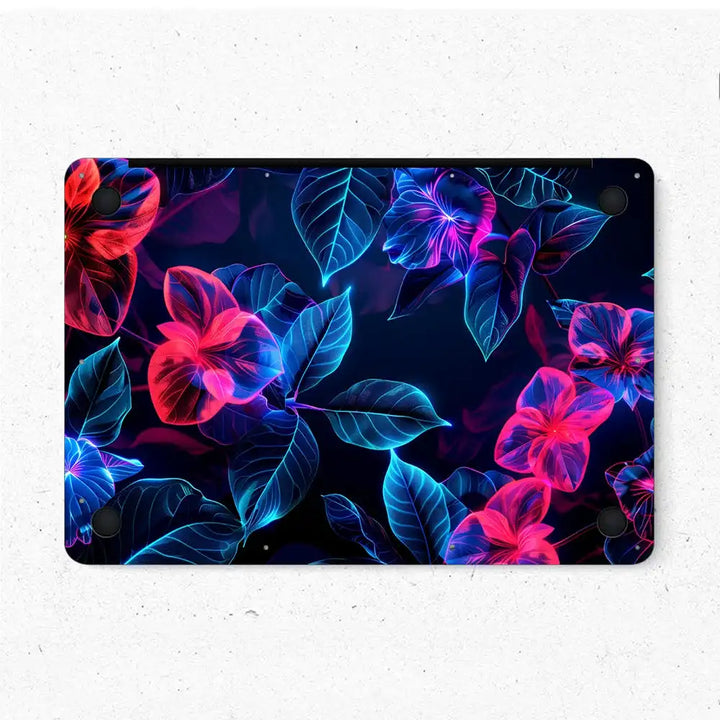 MacBook Laptop Skin - Vivid Pink and Blue Floral