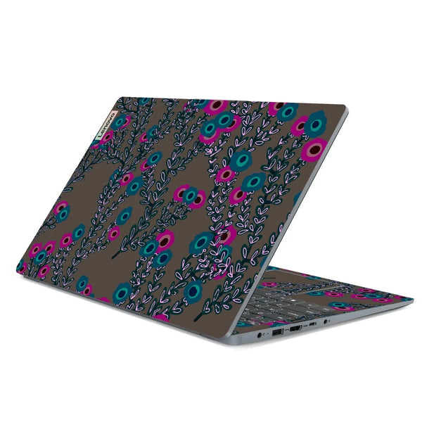 3D Embossed Laptop Skin - Floral Abstract Pattern Art
