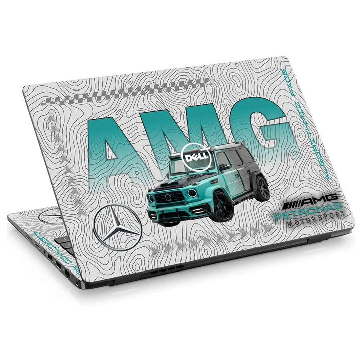 3D Embossed Laptop Skin - Mercedes AMG G63 Teal