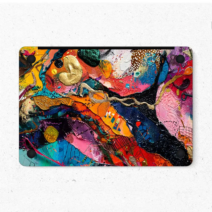 MacBook Laptop Skin - Vibrant Abstract Color Splash