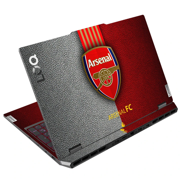 Arsenal Notebook Arsenal FC Split Leather Crest Laptop Skin | 3D Embossed 3M Vinyl ...