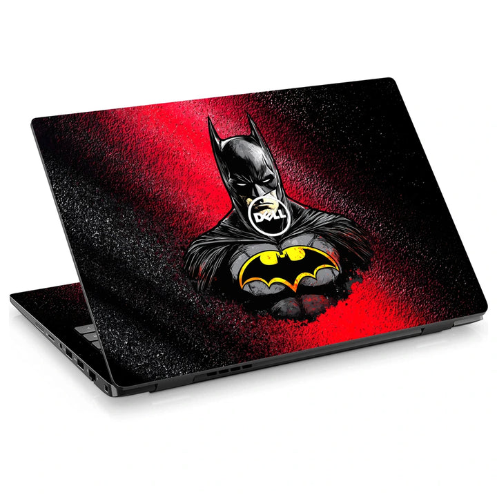 3M Material Textured Embossed Laptop Skin - Batman Red Grunge Bust
