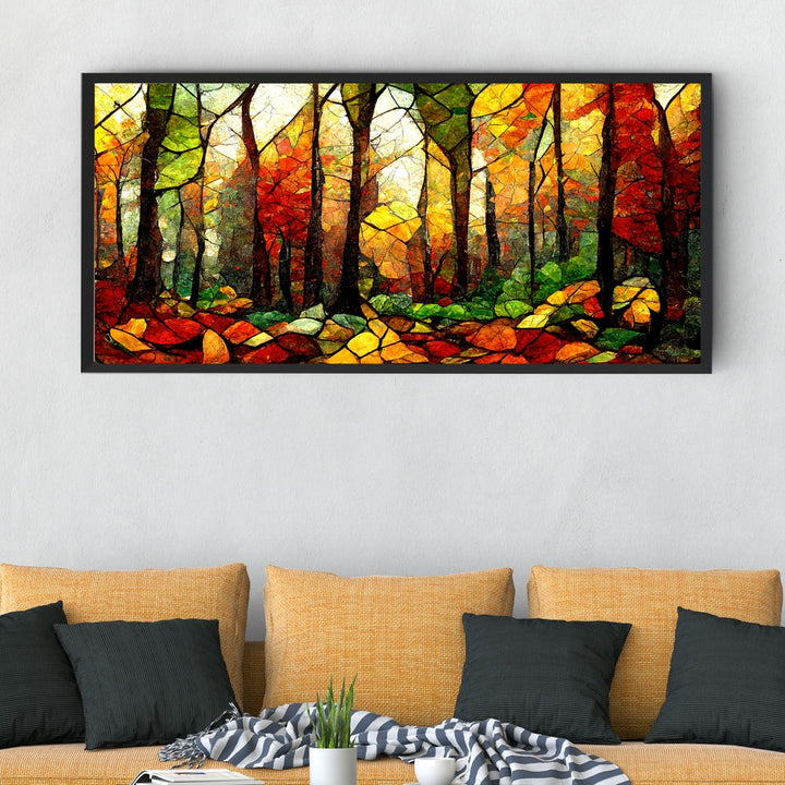 Canvas Painting - Colorful Autumn Forest