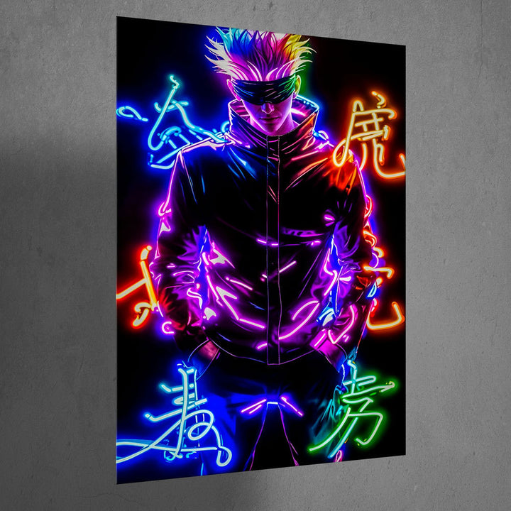 High-Quality Metal Posters - Anime Satoru Gojo SG02 | Vibrant Colors ...