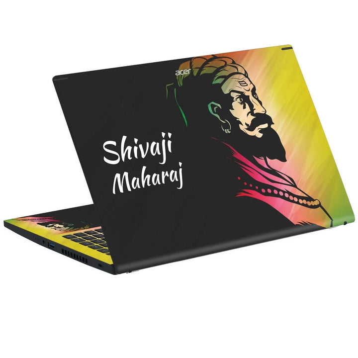 3D Embossed Laptop Skin - Shivaji Maharaj Artwork