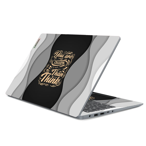 3M Material Textured Embossed Laptop Skin - Think Big Paper Cut Motivational Art
