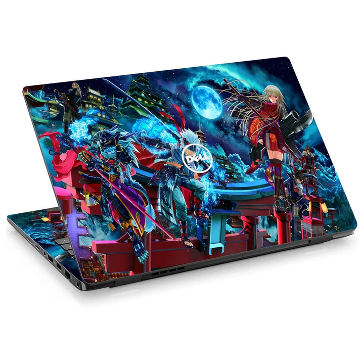 3D Embossed Laptop Skin - Futuristic Anime Battle Art