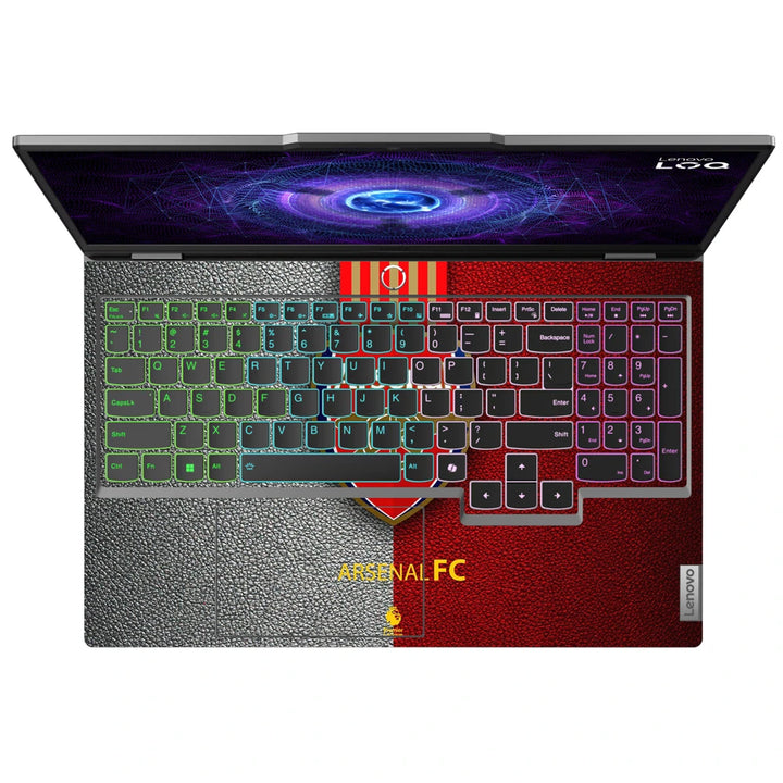 3M Material Textured Embossed Laptop Skin - Arsenal FC Split Leather Crest